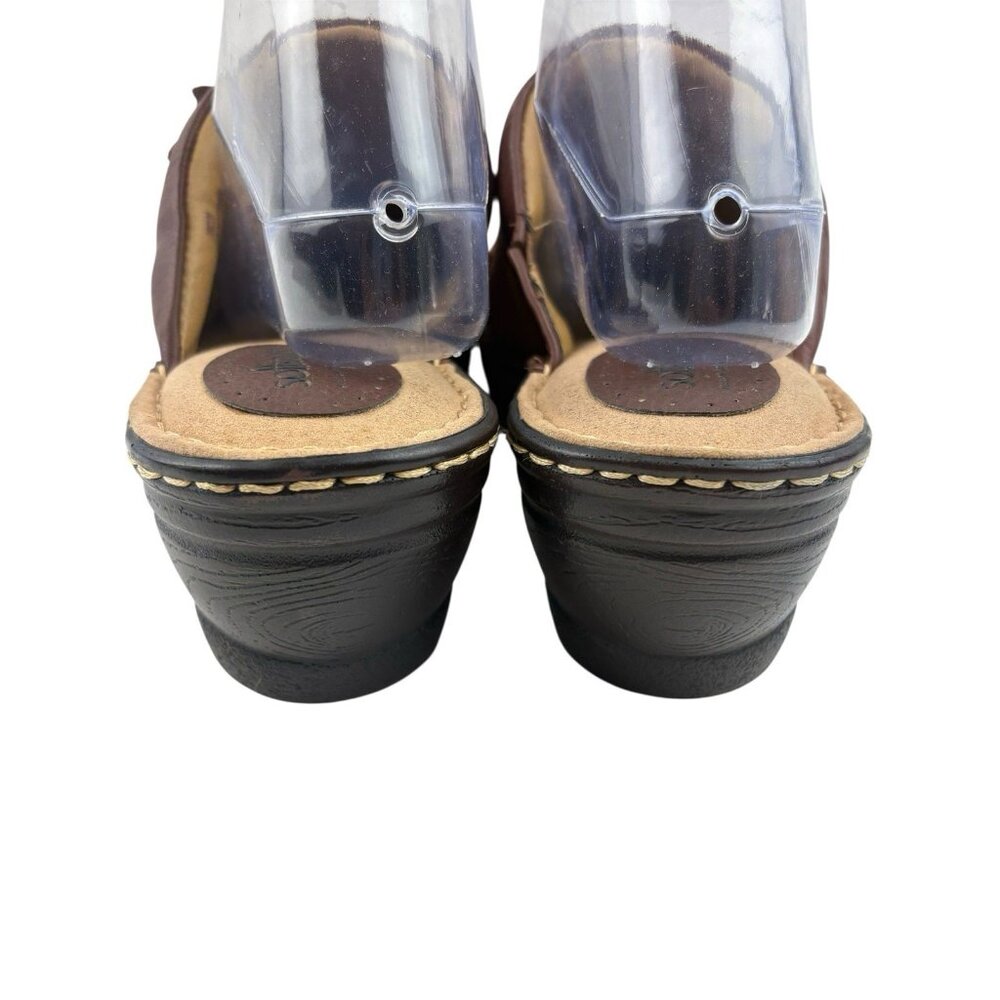 Softspots Lara Clogs Womens Size 9.5W Rust Suede Leather Comfort Casual Boho - Picture 6 of 12